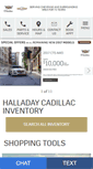 Mobile Screenshot of halladaycadillac.com
